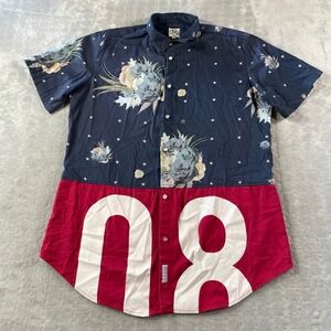 Civil Regime Shirt Mens XL Floral Stars 08 Graphic Colorblock Urban USA